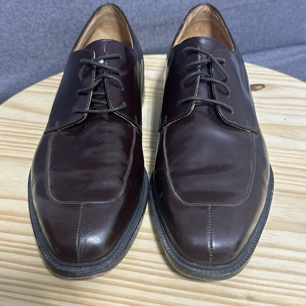 Rockport Mens Size‎ 11 M Walker Burgundy Leather Split Toe Oxford Shoes APM1235E